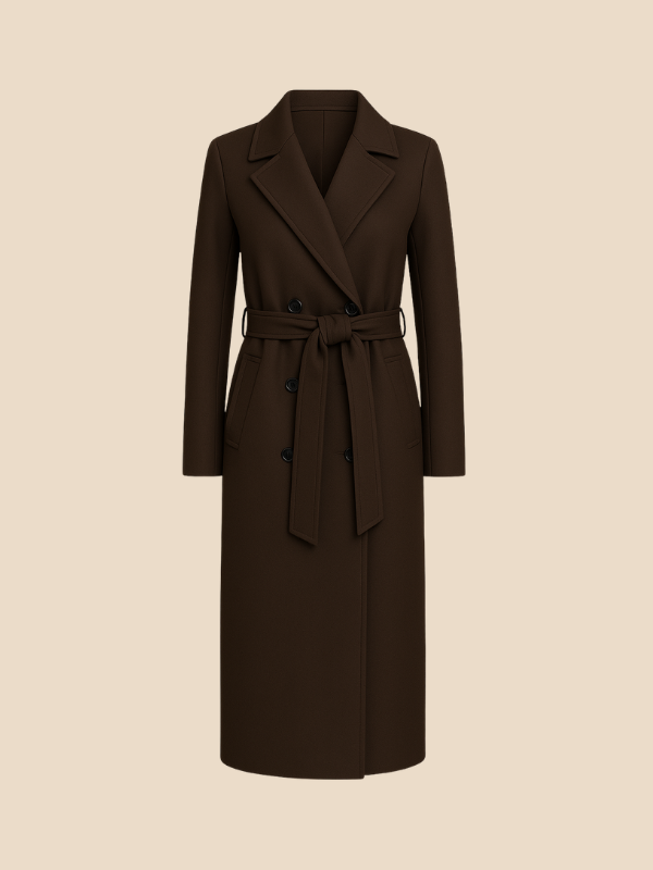 Rose | Women's Classic Double-Breasted Wool Coat
