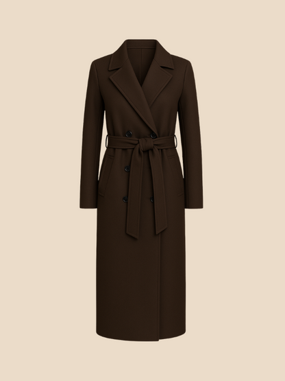 Rose | Women's Classic Double-Breasted Wool Coat