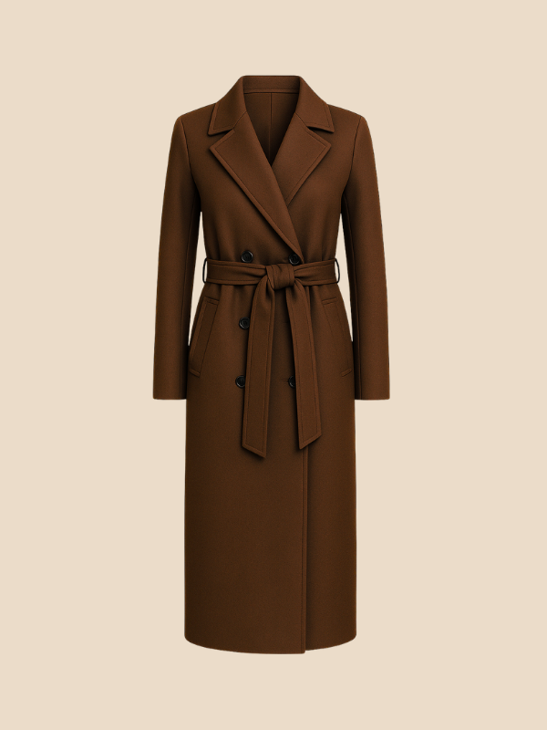 Rose | Women's Classic Double-Breasted Wool Coat