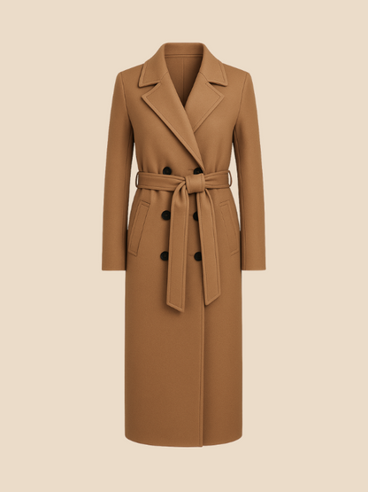 Rose | Women's Classic Double-Breasted Wool Coat