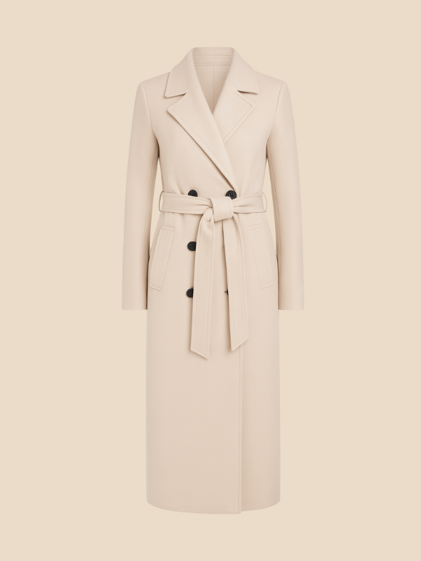 Rose | Women's Classic Double-Breasted Wool Coat