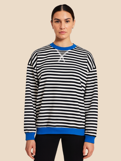 Mabel | Women's Cozy Oversized Striped Knit Sweater