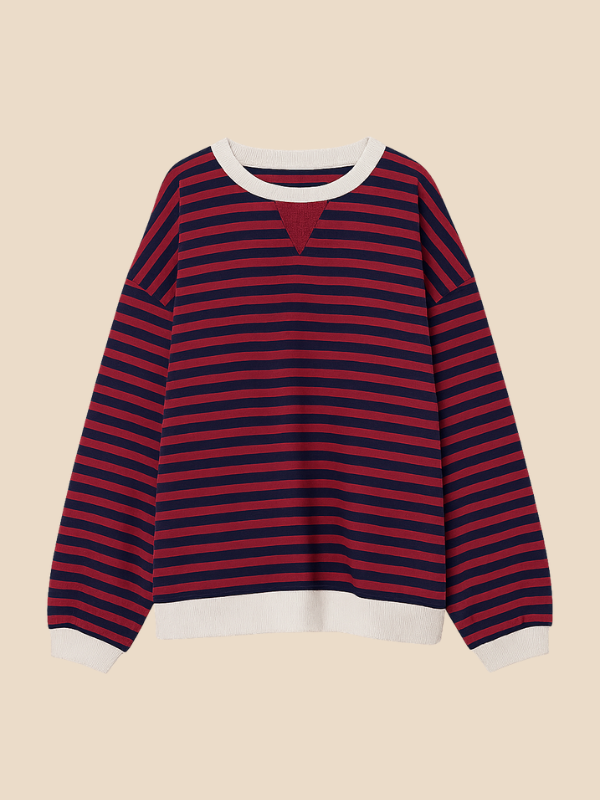 Mabel | Women's Cozy Oversized Striped Knit Sweater