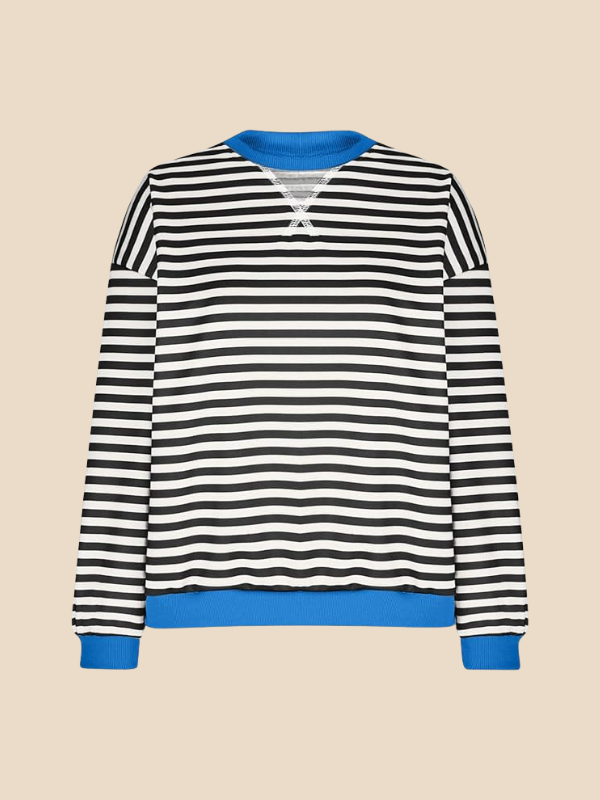 Mabel | Women's Cozy Oversized Striped Knit Sweater