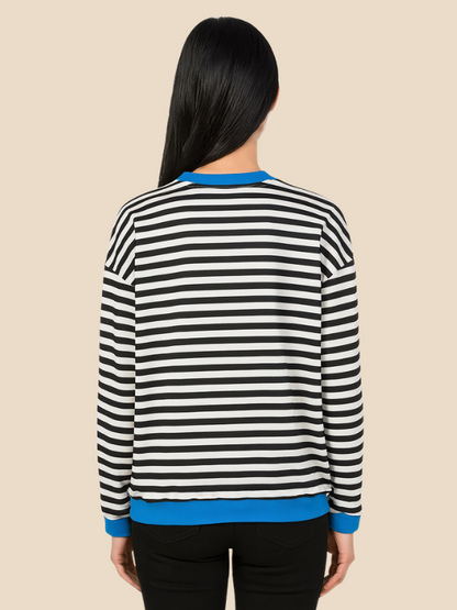 Mabel | Women's Cozy Oversized Striped Knit Sweater