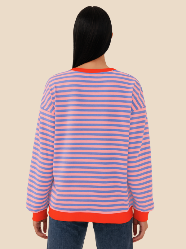 Mabel | Women's Cozy Oversized Striped Knit Sweater
