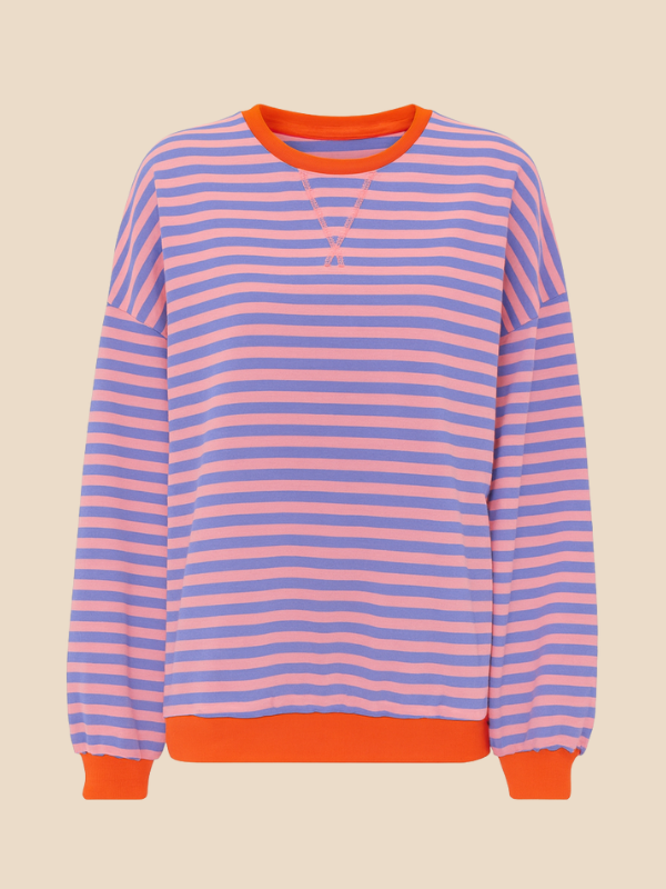 Mabel | Women's Cozy Oversized Striped Knit Sweater