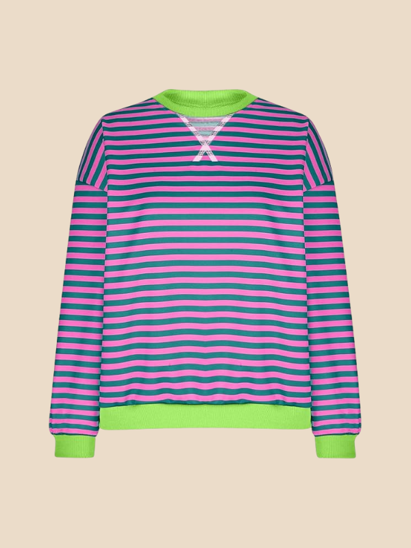 Mabel | Women's Cozy Oversized Striped Knit Sweater