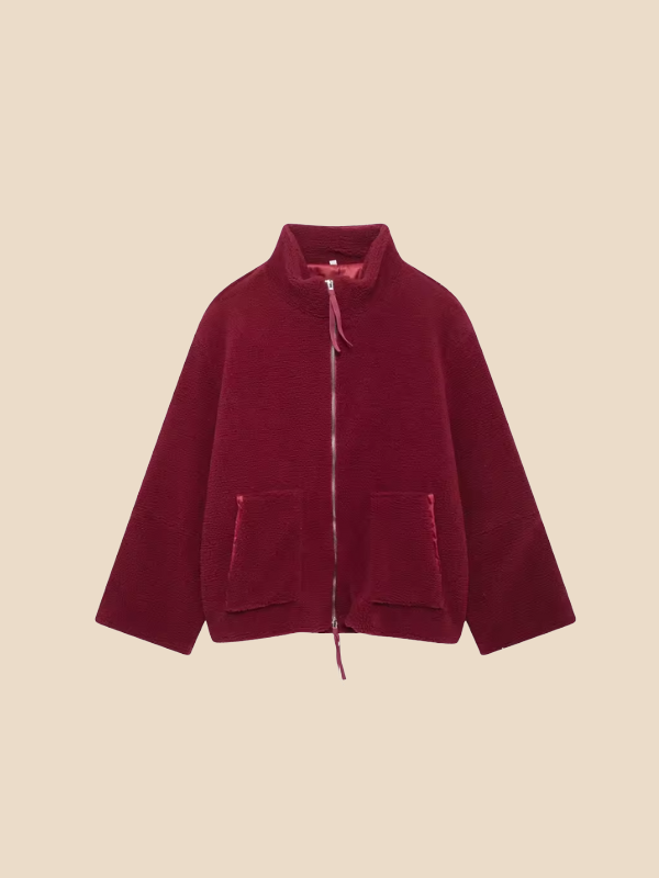 Imogen | Women's Oversized Sherpa Fleece Jacket Perfect for Special Events