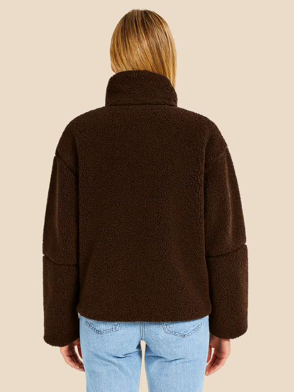 Imogen | Women's Oversized Sherpa Fleece Jacket Perfect for Special Events