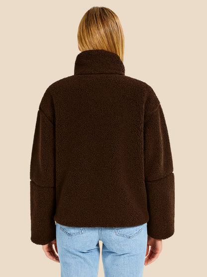 Imogen | Women's Oversized Sherpa Fleece Jacket Perfect for Special Events