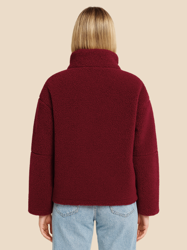 Imogen | Women's Oversized Sherpa Fleece Jacket Perfect for Special Events