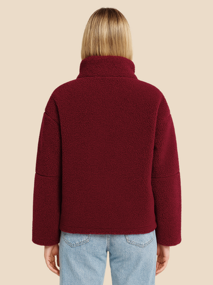 Imogen | Women's Oversized Sherpa Fleece Jacket Perfect for Special Events