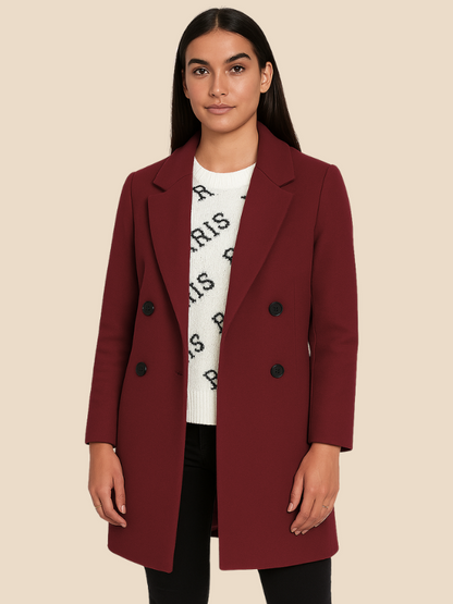 Emily | Timeless Double-Breasted Coat for Women