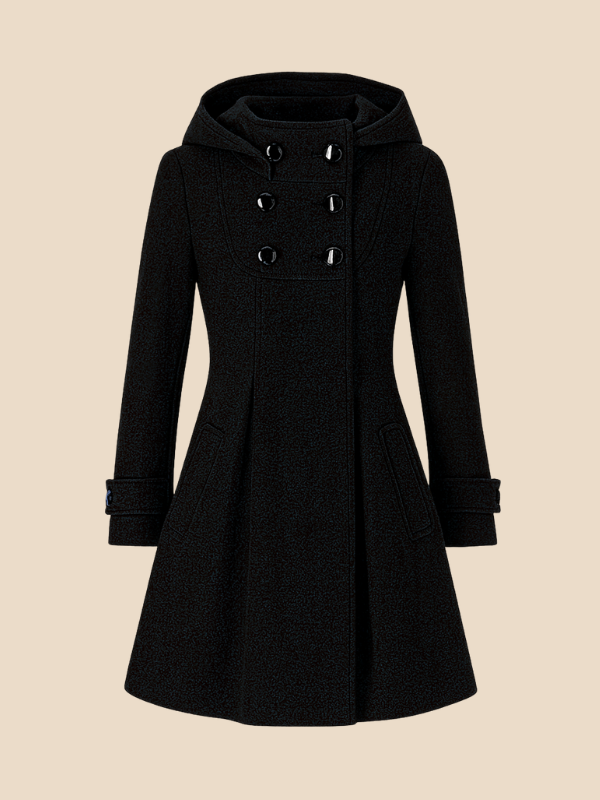 Anna | Women's Hooded A-Line Coat