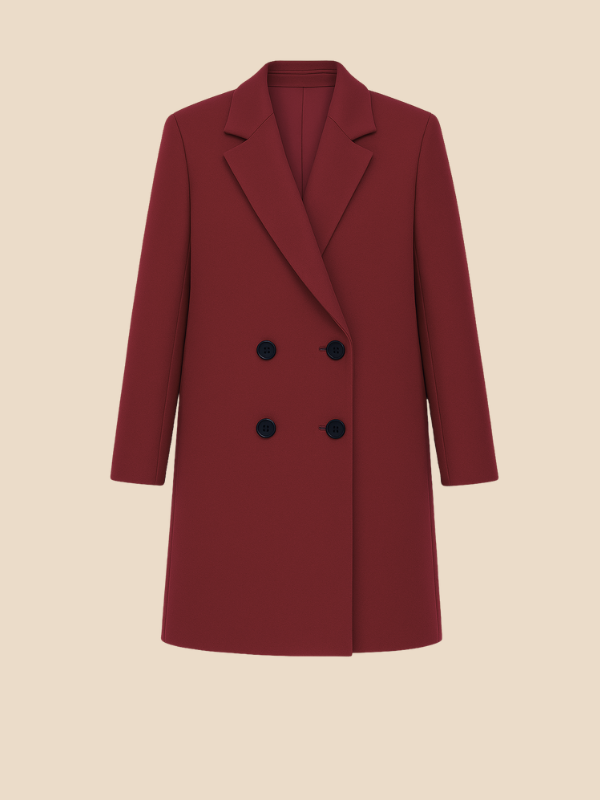 Emily | Timeless Double-Breasted Coat for Women