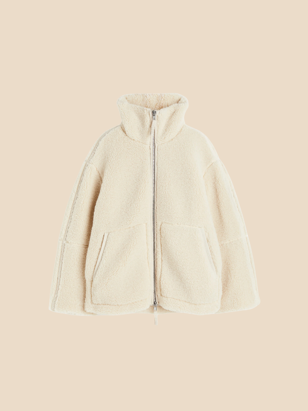 Imogen | Women's Oversized Sherpa Fleece Jacket Perfect for Special Events