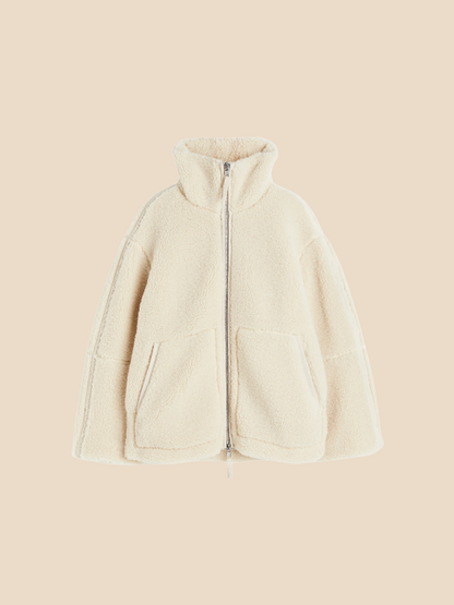 Imogen | Women's Oversized Sherpa Fleece Jacket Perfect for Special Events