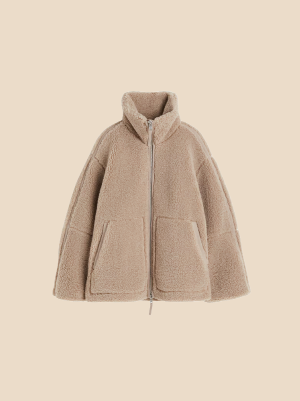 Imogen | Women's Oversized Sherpa Fleece Jacket Perfect for Special Events