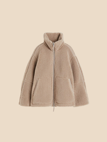 Imogen | Women's Oversized Sherpa Fleece Jacket Perfect for Special Events