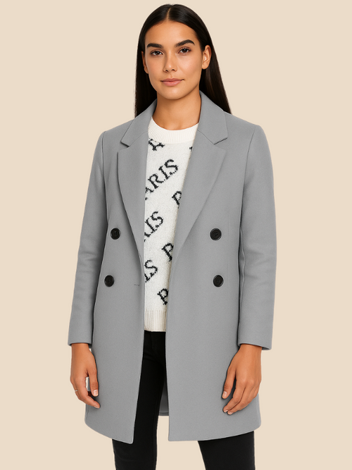 Emily | Timeless Double-Breasted Coat for Women