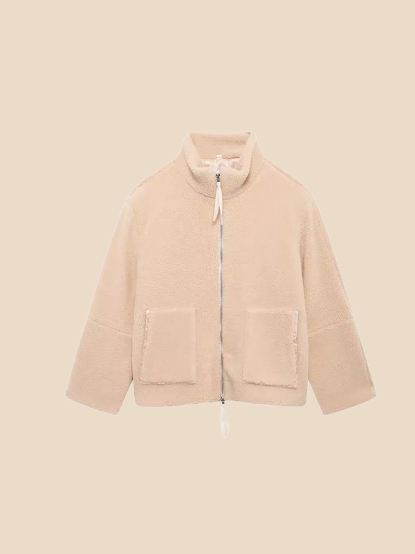 Imogen | Women's Oversized Sherpa Fleece Jacket Perfect for Special Events