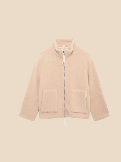 Imogen | Women's Oversized Sherpa Fleece Jacket Perfect for Special Events
