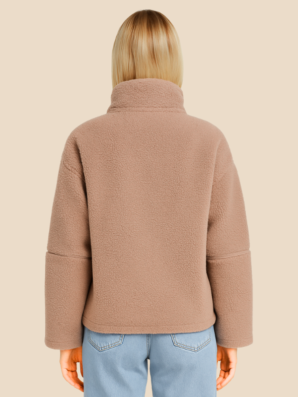 Imogen | Women's Oversized Sherpa Fleece Jacket Perfect for Special Events