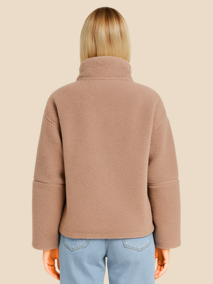 Imogen | Women's Oversized Sherpa Fleece Jacket Perfect for Special Events