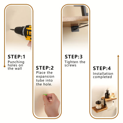 TissueLedge | Vertical Wooden Napkin Holder - Space-Saving Organizer for Kitchen and Bathroom
