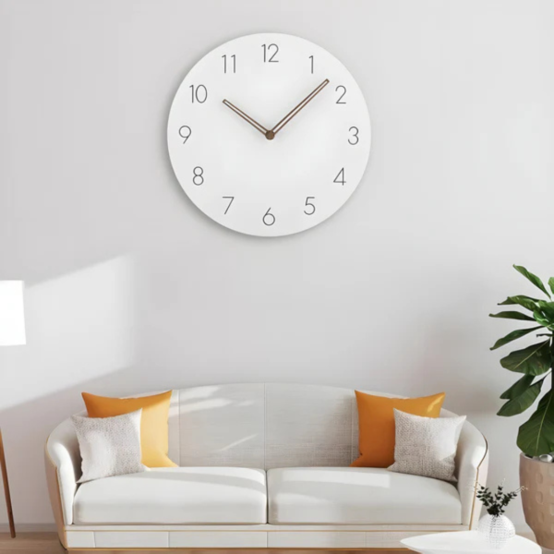 Nork - Sleek Wooden Wall Clock with Minimalist Design