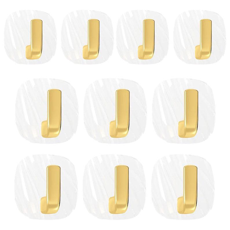 HookElegance | Clear Acrylic No-Drill Wall Hook - Strong Self-Adhesive, Reusable & Waterproof for Bathroom Use