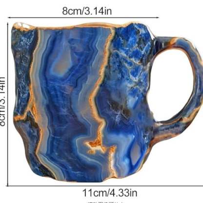Crystal-Infused Mineral Coffee Mugs