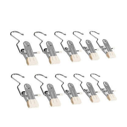 Durable Stainless Steel Clothing Clips - Heavy-Duty Hangers