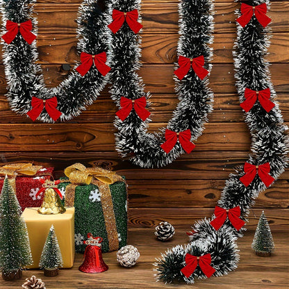 2-Pack Battery-Operated LED Christmas Garland Lights