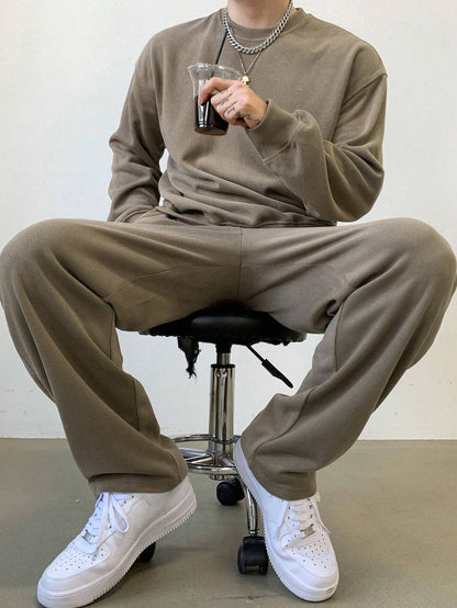 LIVAA Men's Hoodie and Trousers Tracksuit Set