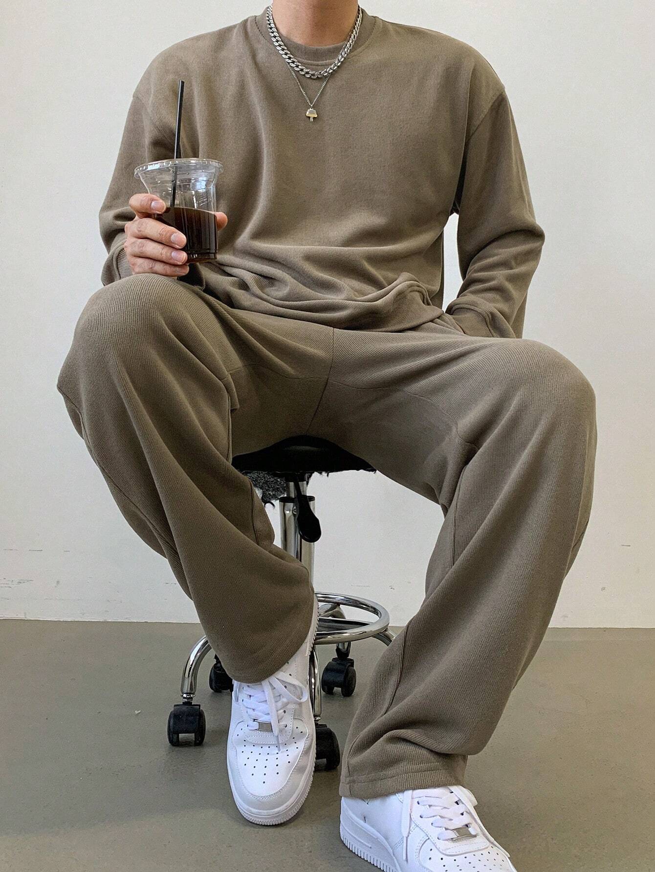 LIVAA Men's Hoodie and Trousers Tracksuit Set