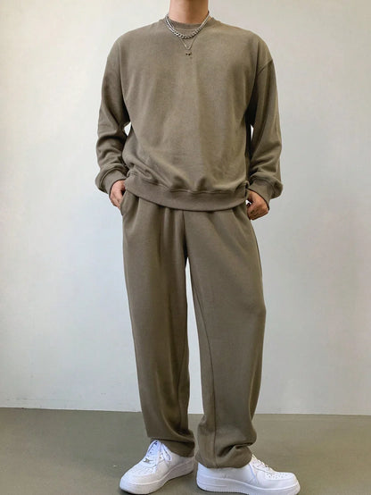 LIVAA Men's Hoodie and Trousers Tracksuit Set