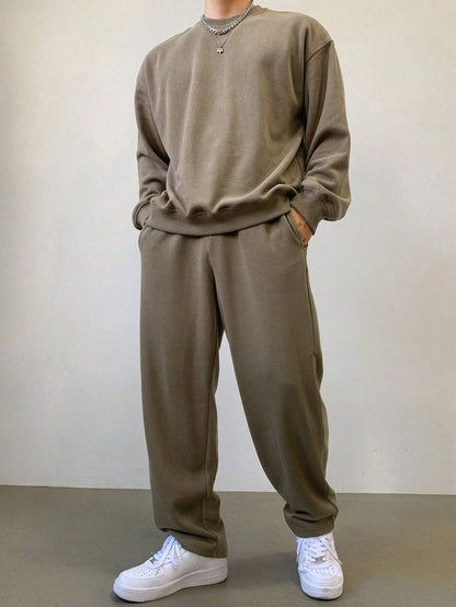 LIVAA Men's Hoodie and Trousers Tracksuit Set