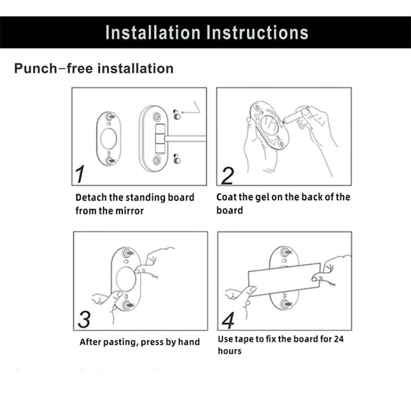 GlamGlow | Premium Gold Vanity Mirror with Magnifying Feature