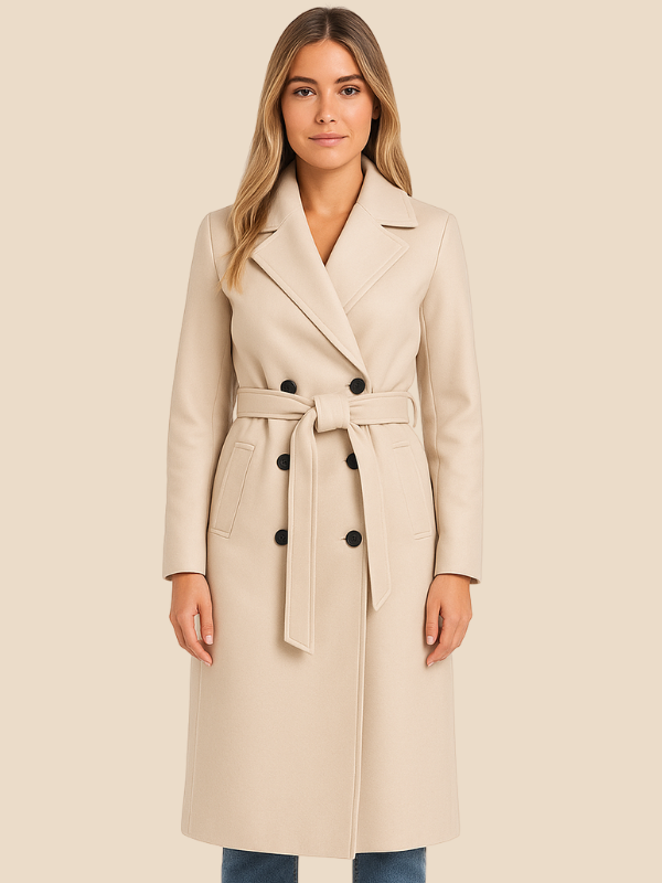 Rose | Women's Classic Double-Breasted Wool Coat