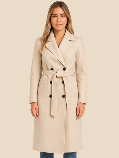 Rose | Women's Classic Double-Breasted Wool Coat