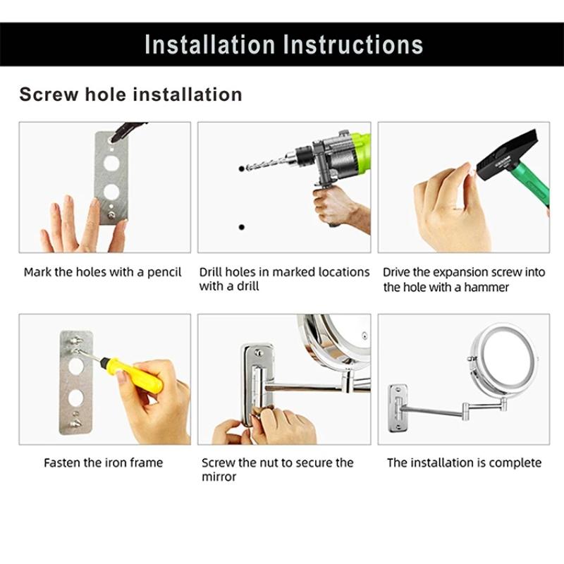 GlamGlow | Premium Gold Vanity Mirror with Magnifying Feature