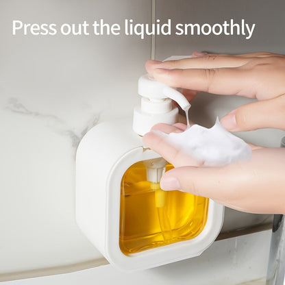 Dispenza | Transparent Wall-Mounted Dispenser Bottle for Kitchen & Bathroom - No Drilling Required