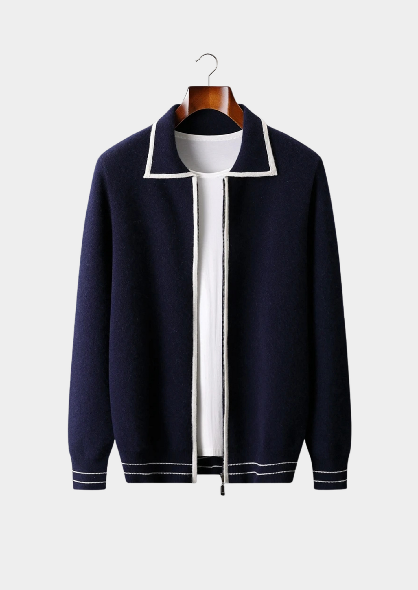 LIVAA Polo-Style Cardigan
