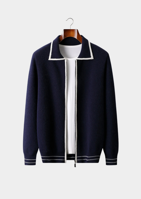 LIVAA Polo-Style Cardigan