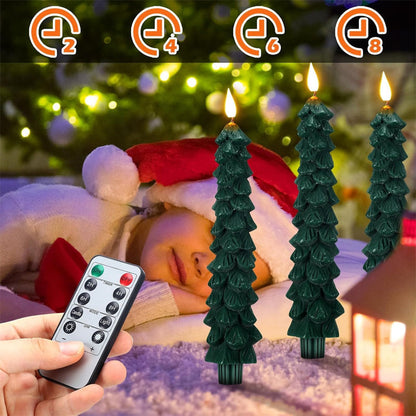 Remote-Controlled LED Candles for Christmas Trees – Safe and Elegant Holiday Decor