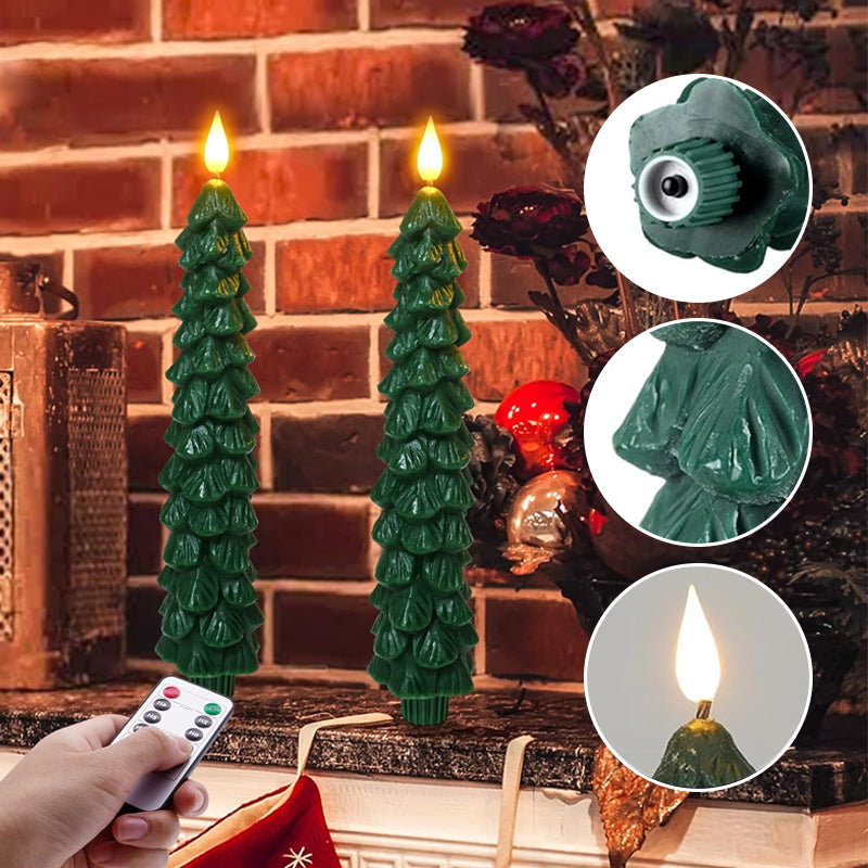 Remote-Controlled LED Candles for Christmas Trees – Safe and Elegant Holiday Decor