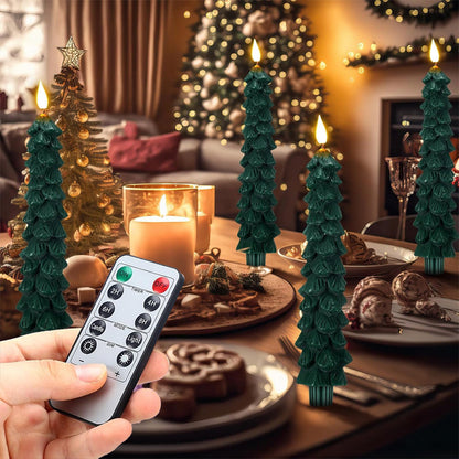 Remote-Controlled LED Candles for Christmas Trees – Safe and Elegant Holiday Decor