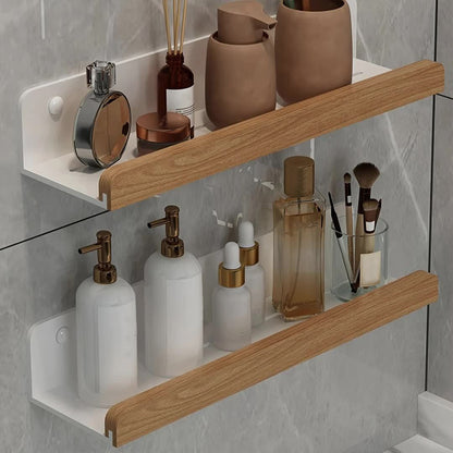 RustiRack | Wall-Mounted Bathroom Storage Rack - Drill-Free Shower Organizer